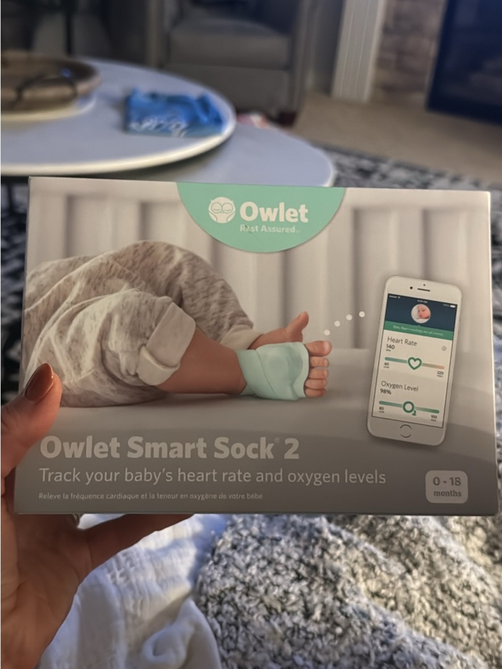 Smart Sock 2 Baby Monitor Sock - Mint